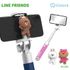 [S2B] LINE FRIENDS Selfie Stick _BROWN, CONY, CHOCO, Bluetooth Support, Compact light weight Selfie Stick for iPhone, SAMSUNG Galaxy Android All Smartphones